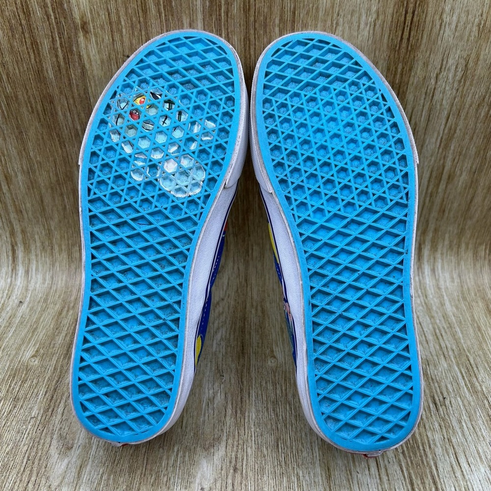 Vans x Spongebob Squarepants Classic Slip-On Women's 8.5 Blue Shoes Sneakers - Picture 8 of 10